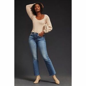 Anthropologie x Pilcro The Yaya Mid-Rise Crop Jeans